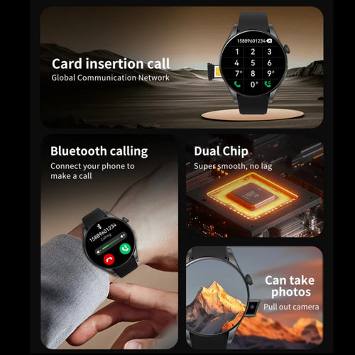BW16 Smart Watch for Women With SIM Card 2g ECG Sleep Monitoring BT Calling  With Camera 1.50inch HD Screen Fitness Smart Watch
