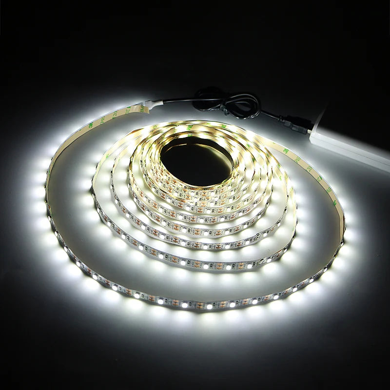 USB LED Strip Lights 2835 DC5V With Switch Flexible Lamp Tape Ribbon TV Desktop Computer Screen Background Lighting Home Decor