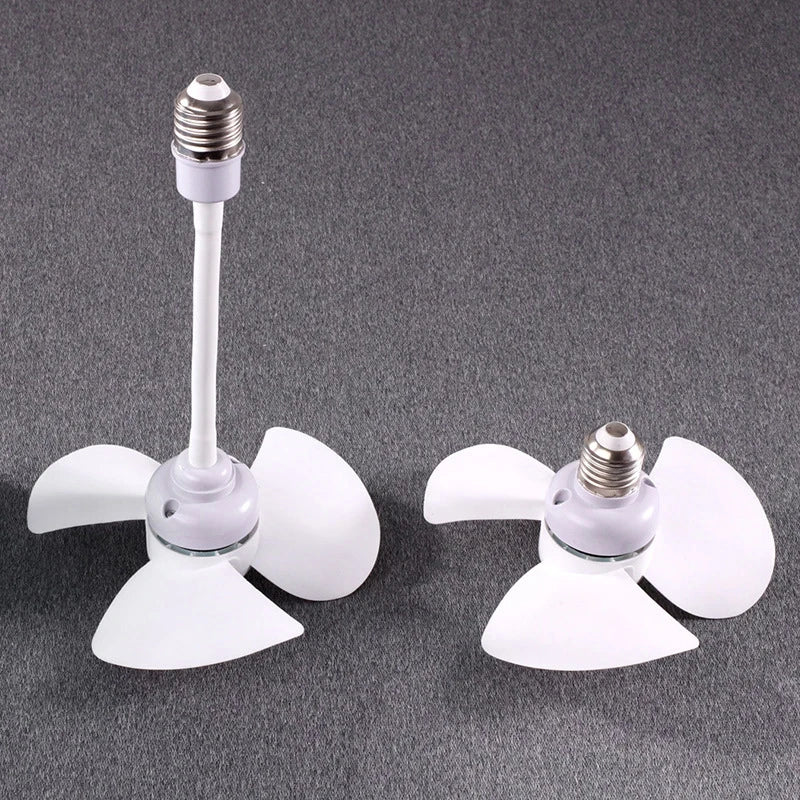 5W Small Cooling Fan E27 Screw Home Ceiling Fan Desktop Electric Fan For Kitchen Bedroom Dormitory Living Room Study Table Fans