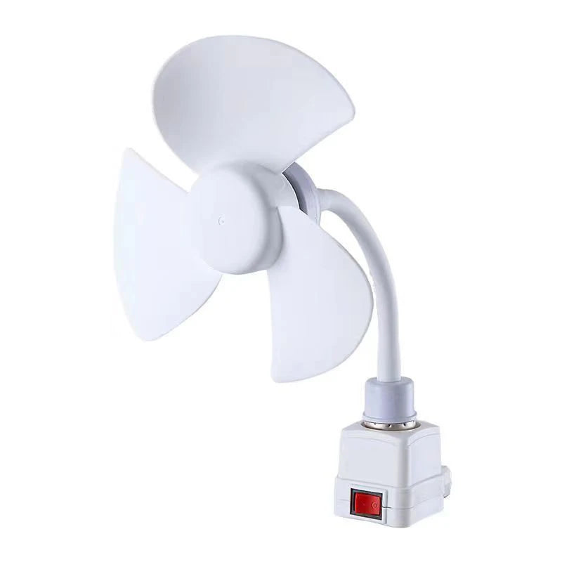5W Small Cooling Fan E27 Screw Home Ceiling Fan Desktop Electric Fan For Kitchen Bedroom Dormitory Living Room Study Table Fans