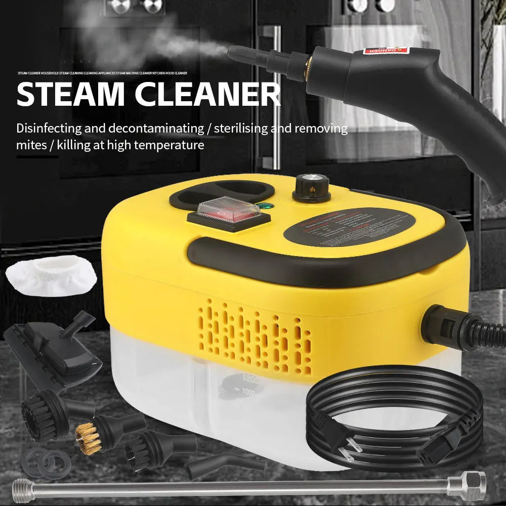 2800W High Temperature and High Pressure Steam Cleaning Machine Kitchen Oil Pollution Cleaning Machine Car Disinfection Cleaner