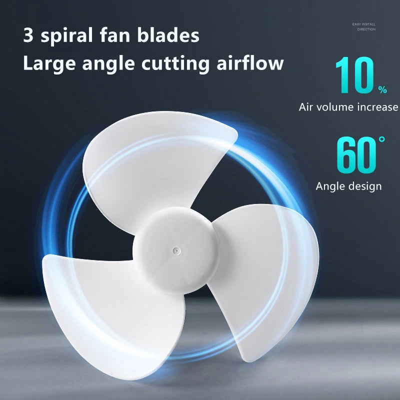 5W Small Cooling Fan E27 Screw Home Ceiling Fan Desktop Electric Fan For Kitchen Bedroom Dormitory Living Room Study Table Fans