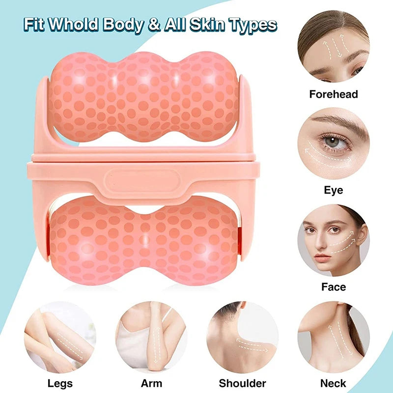 2 In 1 Ice Roller For Face Eye Pain Relief Facial Cold Massage Roller Skin Care Pain Relief Makeup Care Tool