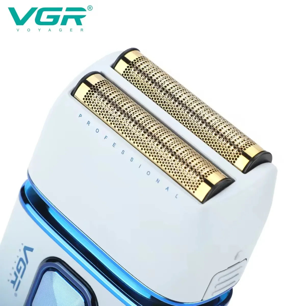 VGR Shaver For Men Rechargeable Barber Washable Dual Foil Beard Electric Razor Balds Head Shaving Machine with extra Mesh V-362