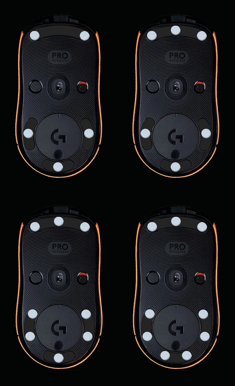 X-Raypad 【Obsidian Air】 High Rebound Polyurethane Dot Mouse Skates Shock Absorption Durable Noise Reducing