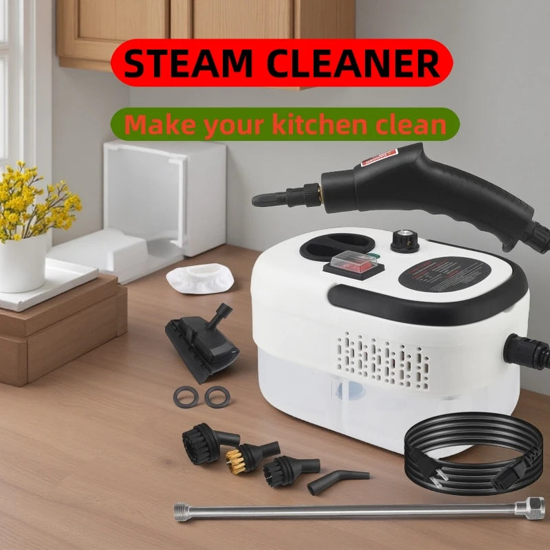 2800W High Temperature and High Pressure Steam Cleaning Machine Kitchen Oil Pollution Cleaning Machine Car Disinfection Cleaner