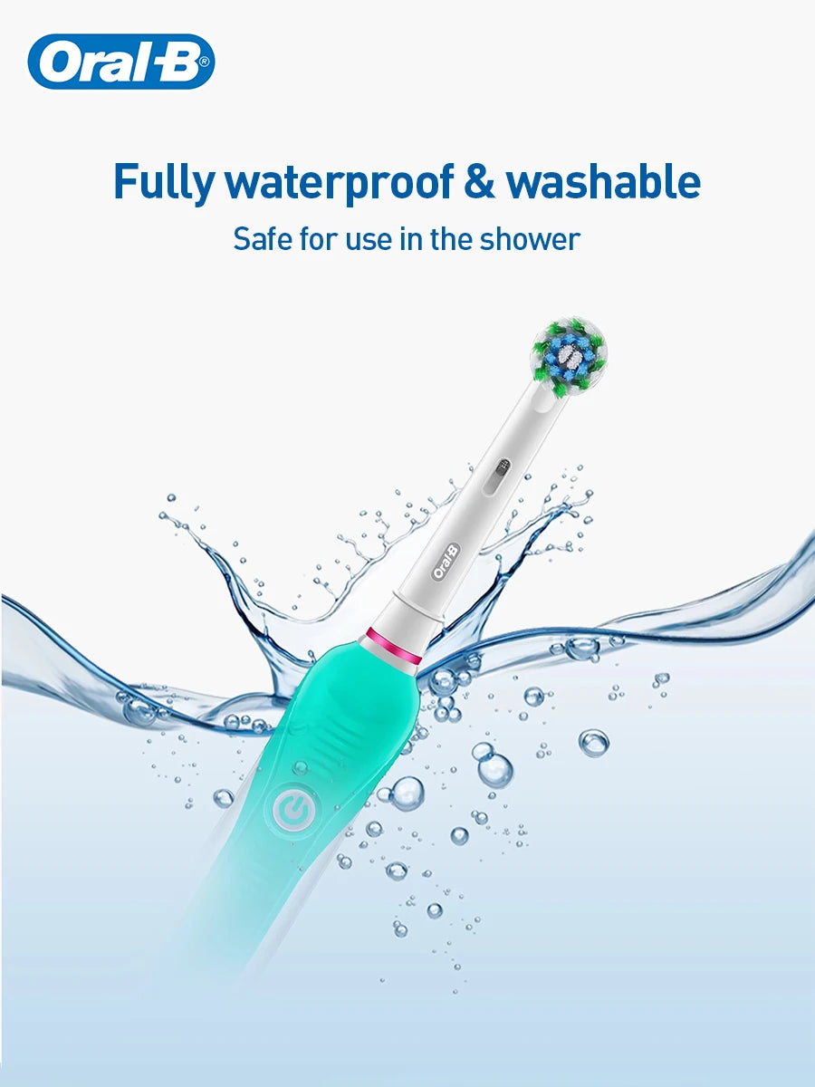 Oral B Electric Toothbrush Pro 600 2-minute intelligent timing Daily Clean Teeth Visible Pressure Sensor Waterproof Rechargeabl