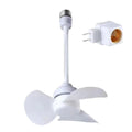 5W Small Cooling Fan E27 Screw Home Ceiling Fan Desktop Electric Fan For Kitchen Bedroom Dormitory Living Room Study Table Fans