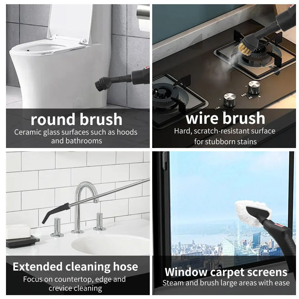 2800W High Temperature and High Pressure Steam Cleaning Machine Kitchen Oil Pollution Cleaning Machine Car Disinfection Cleaner