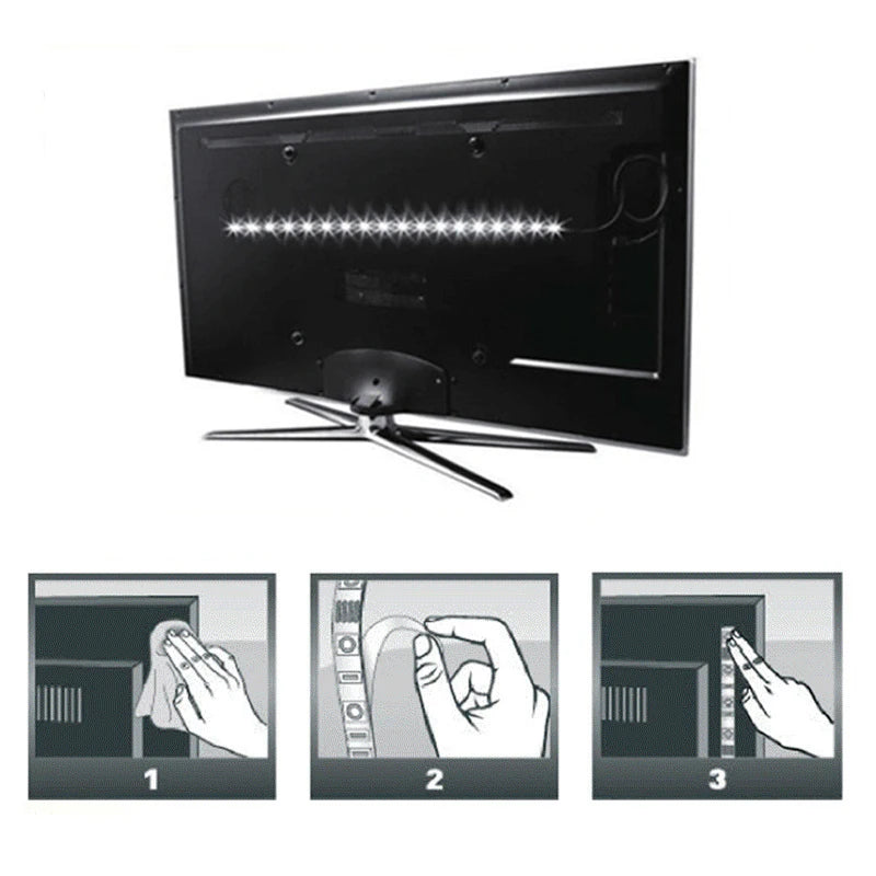 USB LED Strip Lights 2835 DC5V With Switch Flexible Lamp Tape Ribbon TV Desktop Computer Screen Background Lighting Home Decor